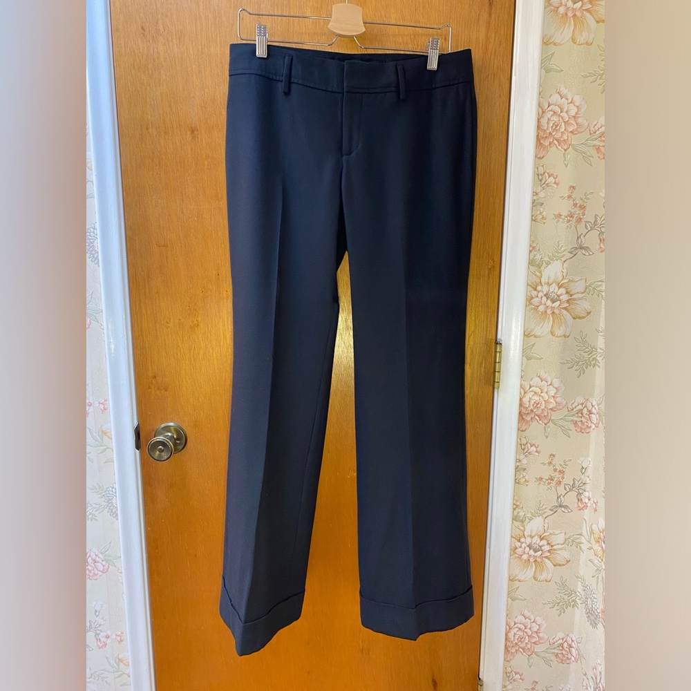 Banana Republic Martin Fit Black Stretch Dress Pant Slacks Size 10 EUC
